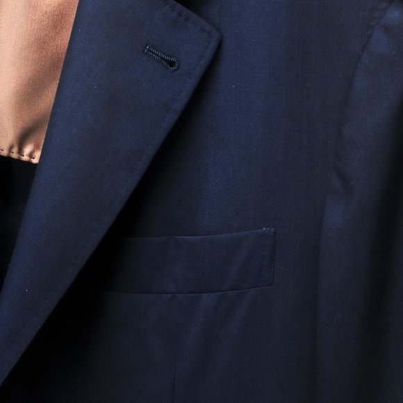 Brunello Cucinelli Dark Blue Unstructured Wool Blazer - Picture 8 of 14